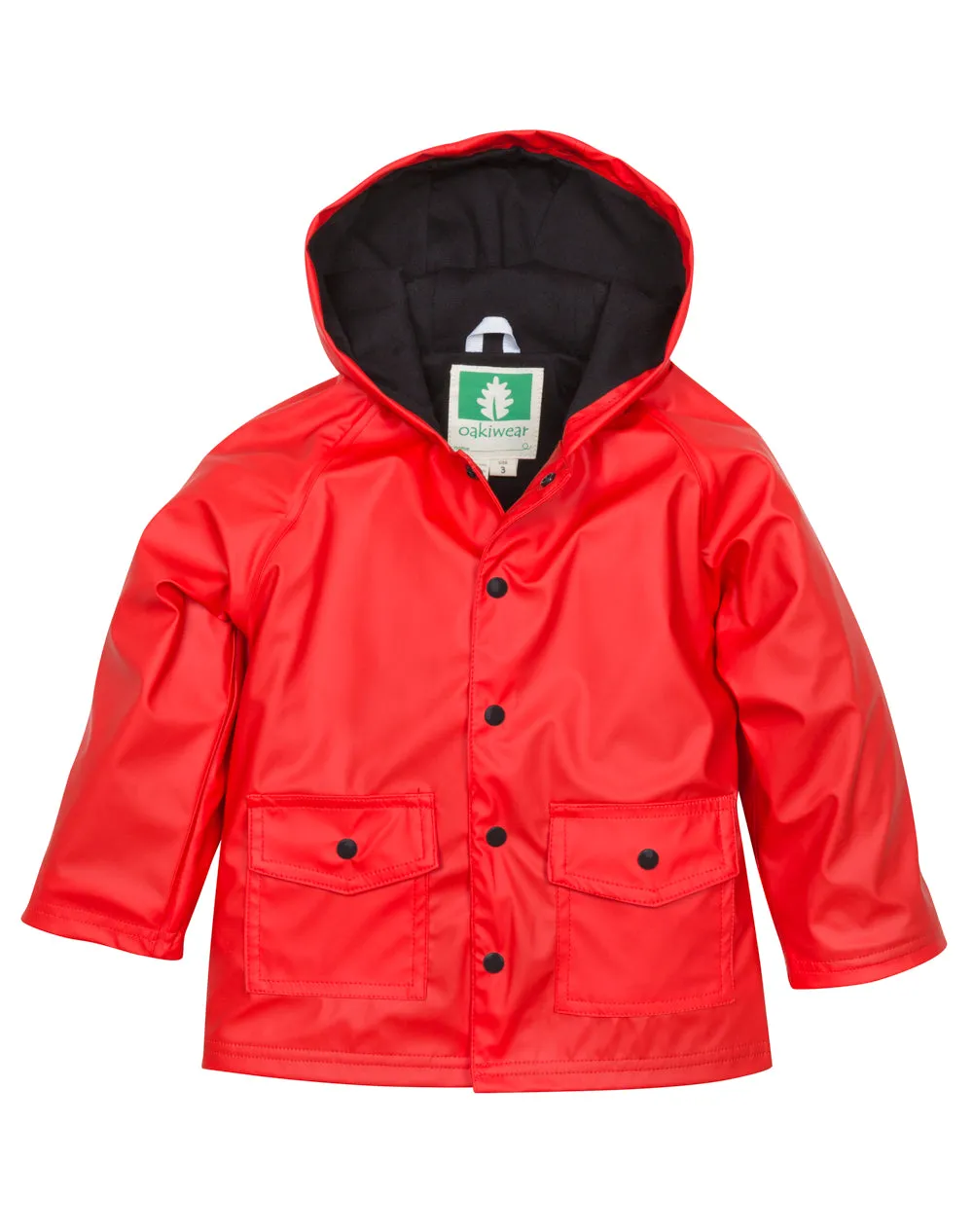 OAKIWEAR KID’S RED & BLACK RAIN COAT