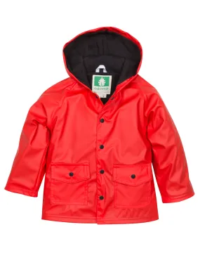 OAKIWEAR KID’S RED & BLACK RAIN COAT