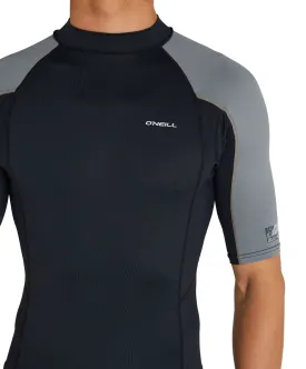 ONEILL PSYCHO UV SS RASHVEST - BLACK/BLACK/SMOKE