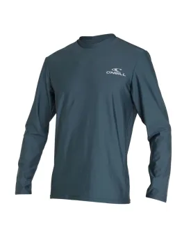 ONEILL REACTOR UV L/S RASH TEE - GHOST GREEN