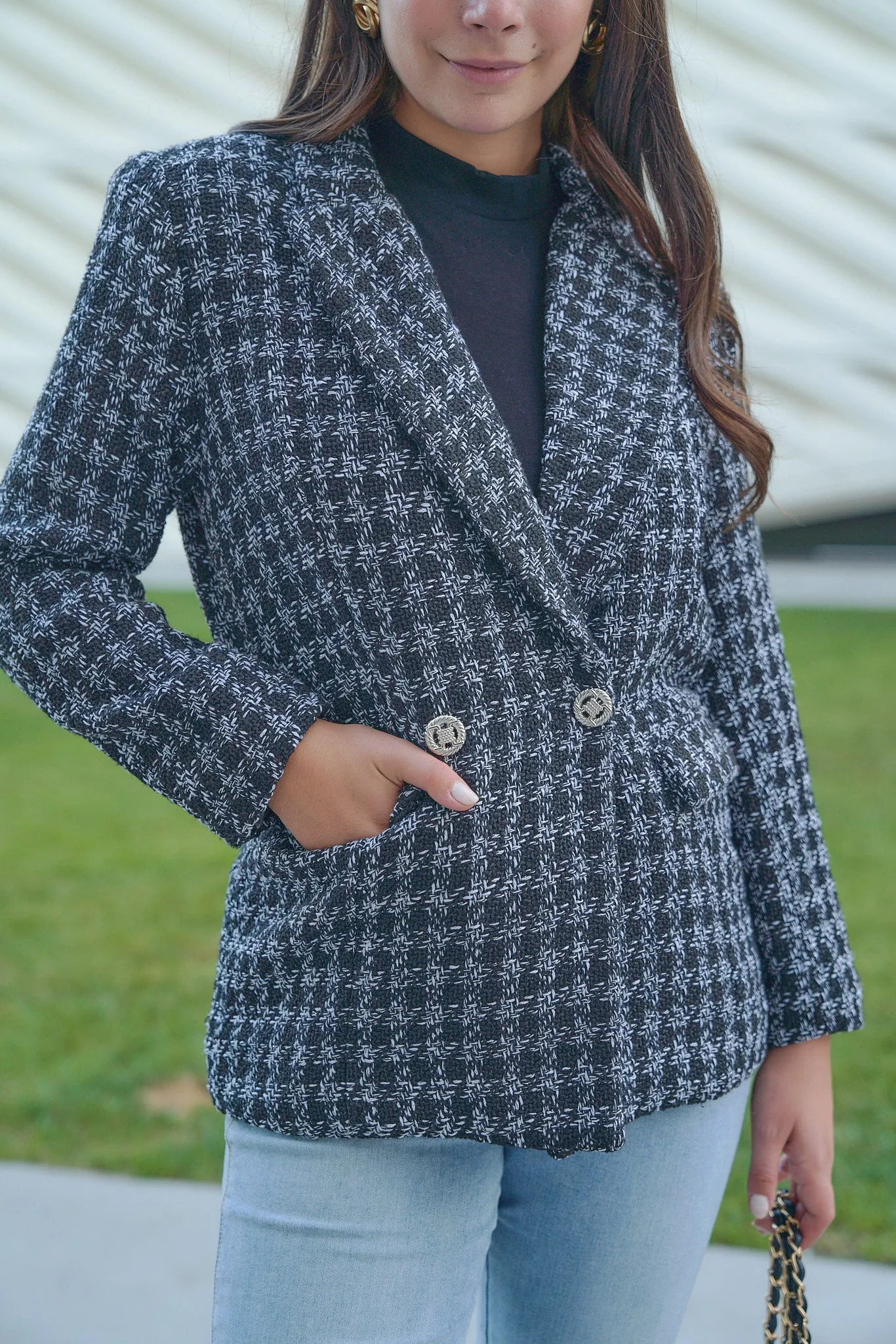 Oversized Tweed Jacket