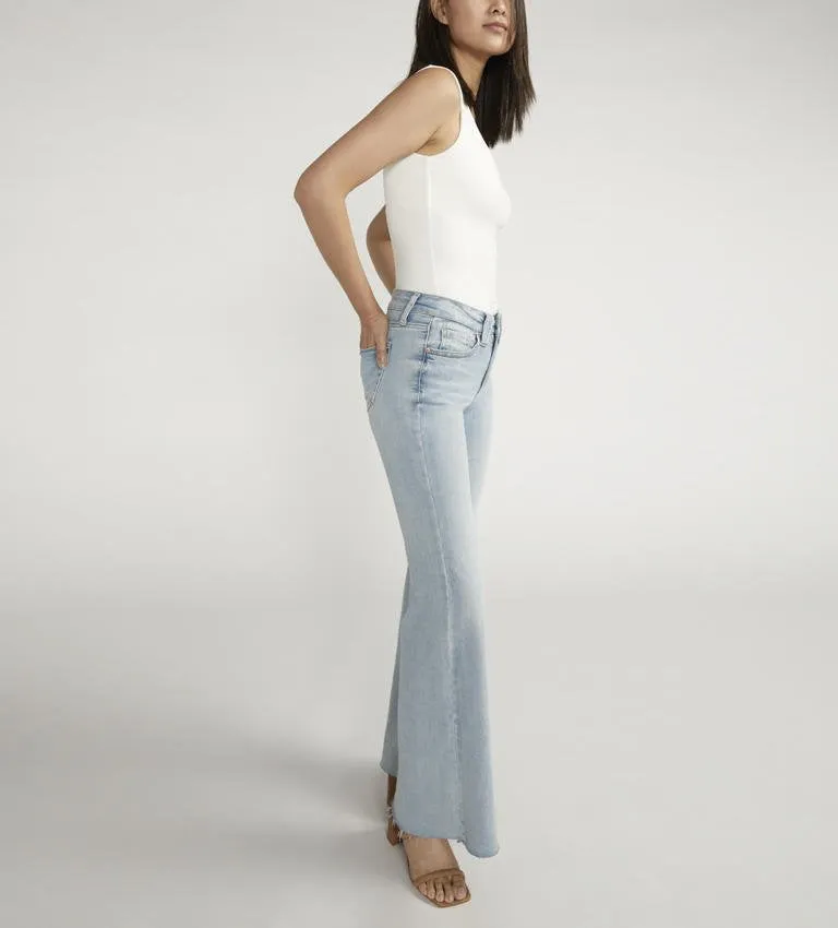Silver Jeans Ladies Suki Mid Rise Indigo Flare Jeans