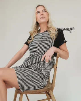 Stripe Shortie Dungarees