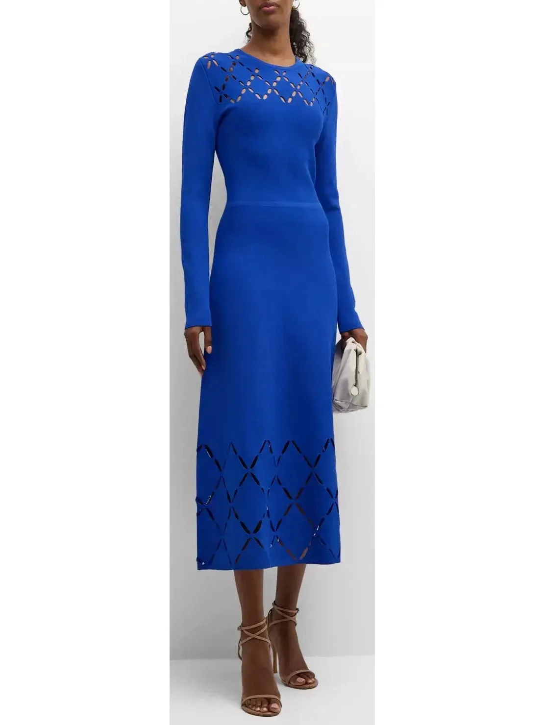 Women’s Cobalt Cut-Out Midi Dress