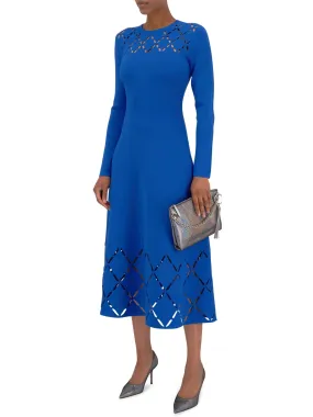 Women’s Cobalt Cut-Out Midi Dress