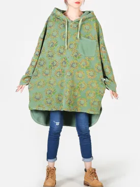 Women's Elevate Your Style Multicolor Printed Hooded Shirt