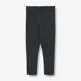 Wool/Silk Leggings Agi | Baby - navy