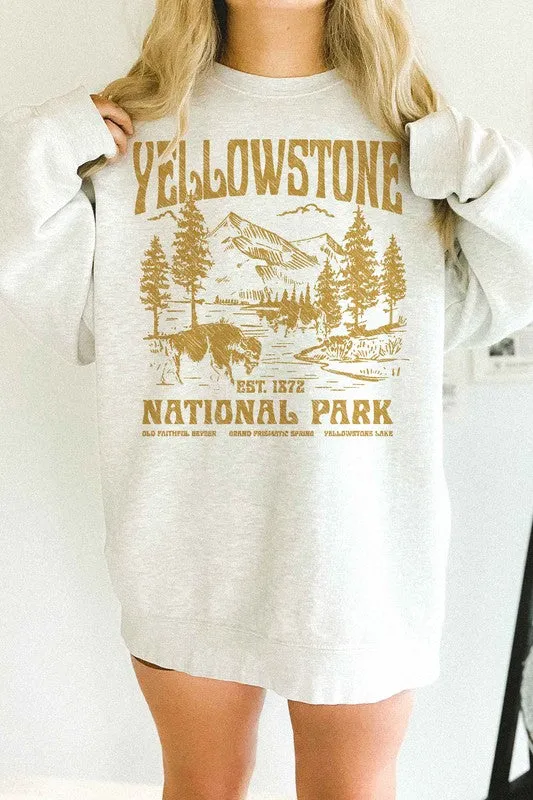 YELLOWSTONE NATIONAL PARK OVERSIZED SWEATSHIRT